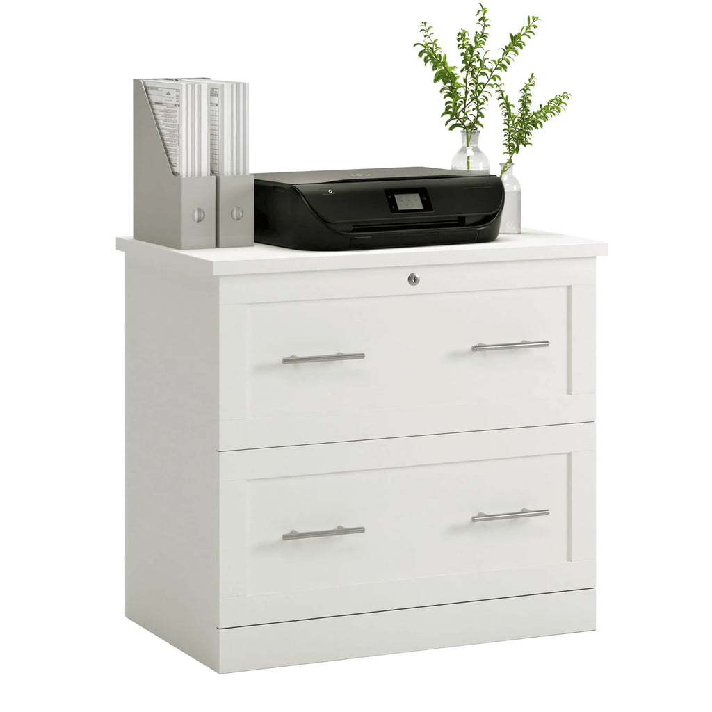 White 2-Drawer Lateral File Cabinet D184315