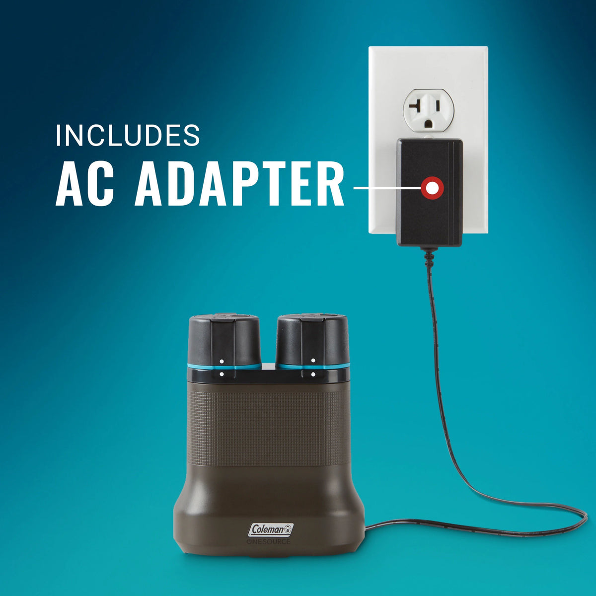Rechargeable Lithium-Ion Battery Pack of 2 & 2-Port Quick-Charging Station Z544541