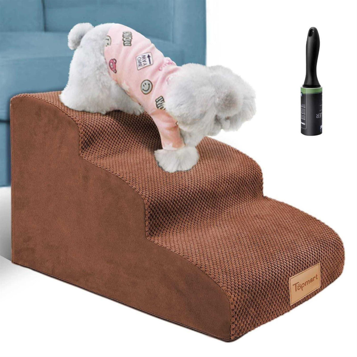 3 Tiers Non-Slip High Density Foam Dog Steps Z67803