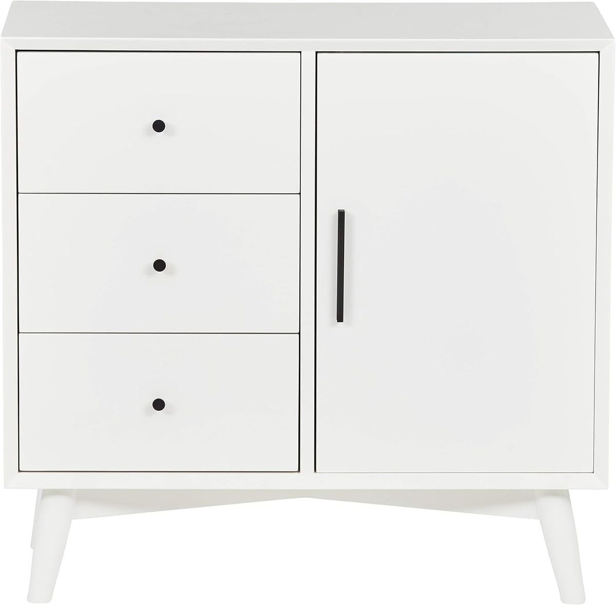 White Media Storage Cabinet H9658