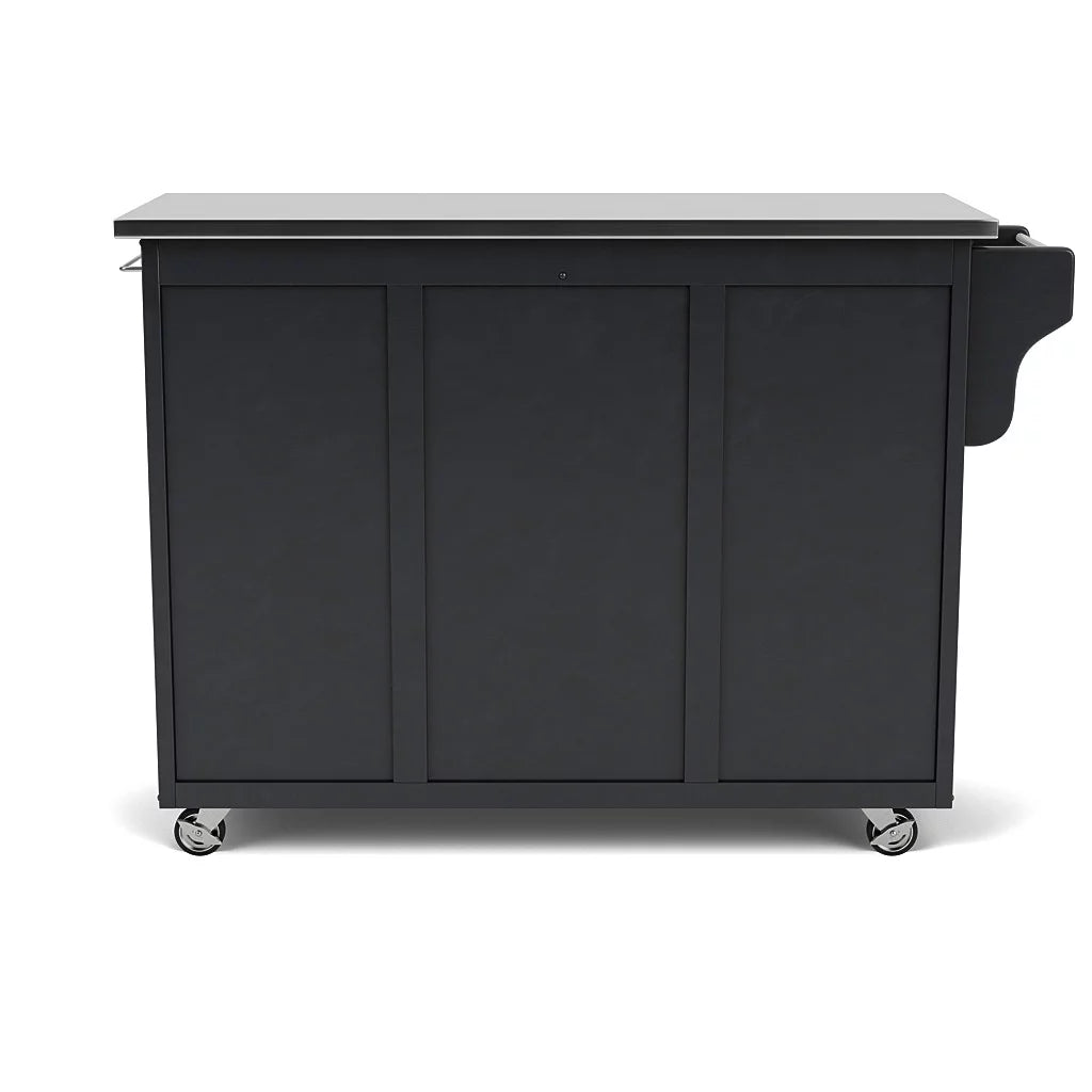 Wood Kitchen Cart in Black Z629