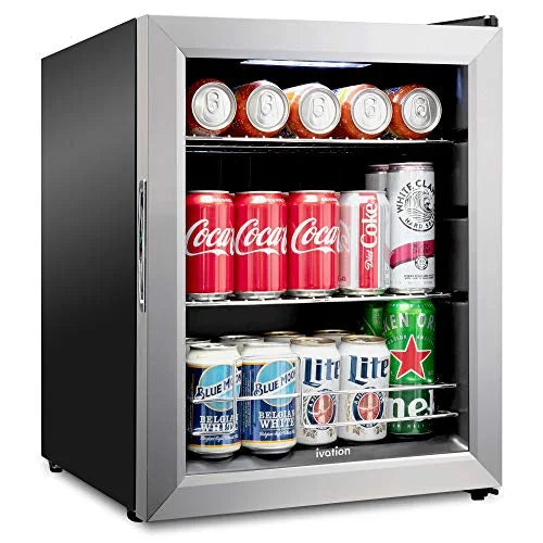 62 Can Beverage Refrigerator Stainless Steel G992