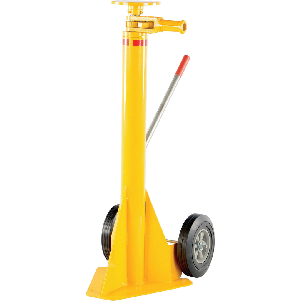 Ratchet Trailer Stabilizing Jack, 40,000-Lb. Lifting Capacity, 45inch to 57inch Service Range C487