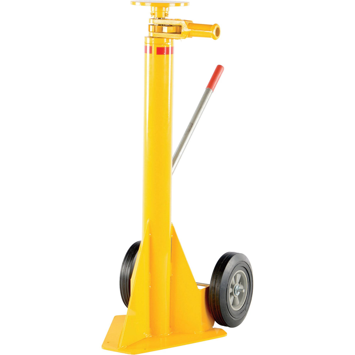 Ratchet Trailer Stabilizing Jack, 40,000-Lb. Lifting Capacity, 45inch to 57inch Service Range C487