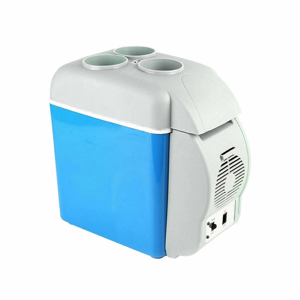 Blue 7.5L Electric Car Mini Refrigerator Cooler Warmer K72957