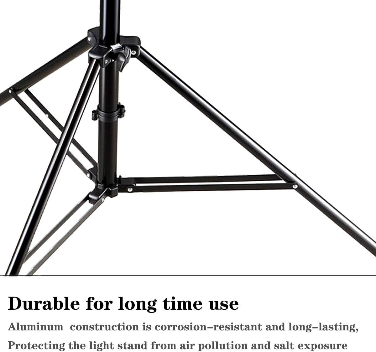 Heavy Duty Aluminum Light Tripod Stand, 112 Inches Pack of 2 S28524