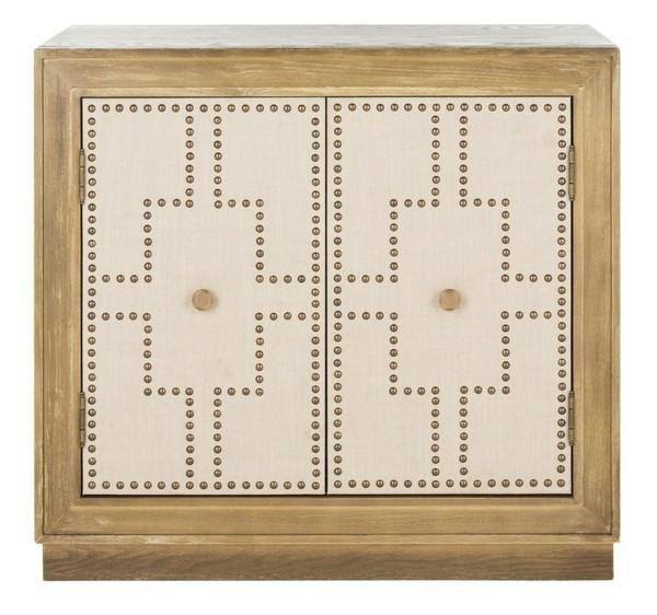 Antique Beige 2-Door Chest F2711