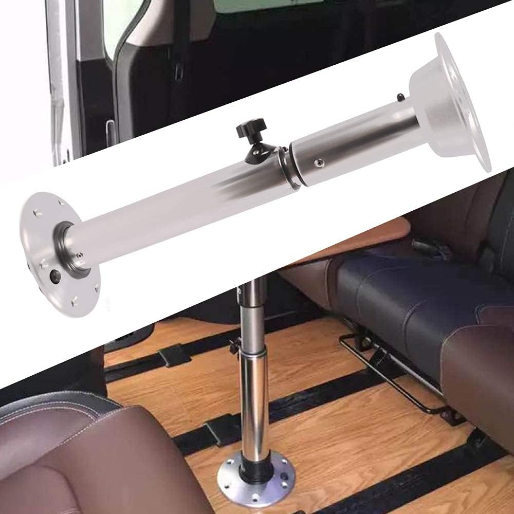 Adjustable Table Pedestal Stand 22-28 Inch Aluminum Finish Removable U271998