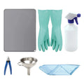 3D Printer Tool Kits with Silicone Pad, Resin Filter, Water Bottle, Cloth, Gloves, Nipper O323930