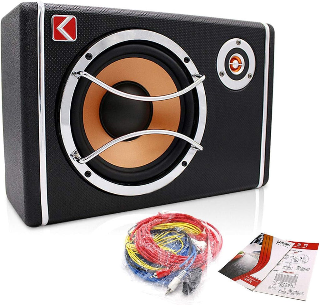 6 Inch Powered Car Subwoofer Pack of 2 B4407