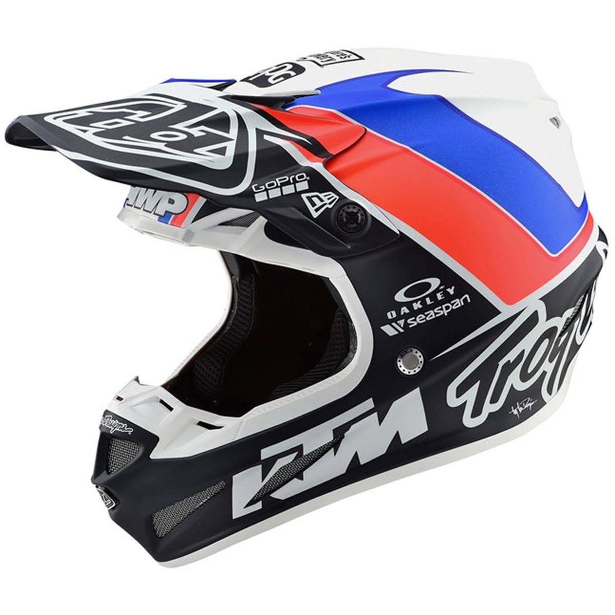 White/Navy Composite Helmet A3616