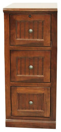 Poplar 3 Drawer File Cabinet European Yellow F66264