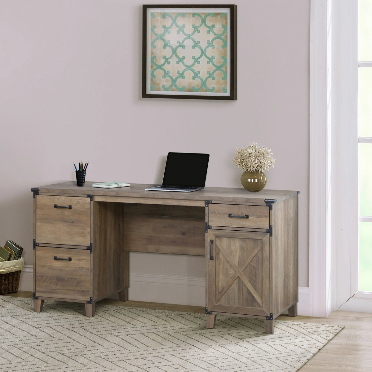 Oak Executive Desk V300240