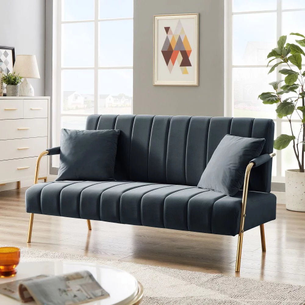 Dark Grey Australian Cashmere Fabric Sofa I1840