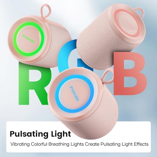 IP67 Waterproof Portable Bluetooth Speaker with Lights R8400
