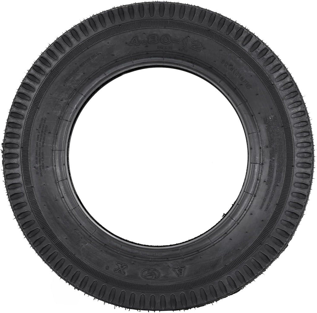 Set of 2 Utility Trailer Tire 4.80-12 Load Range C T324