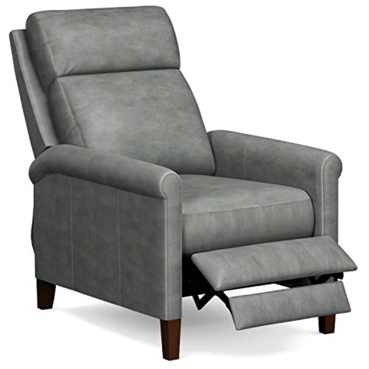 Espresso Brown Leather Pushback Recliner Q3099