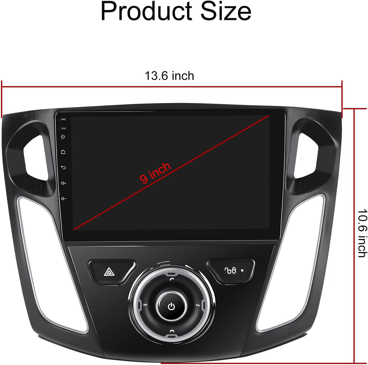 9 inch IPS Touch Screen Car Radio with CarPlay Bluetooth DSP D816
