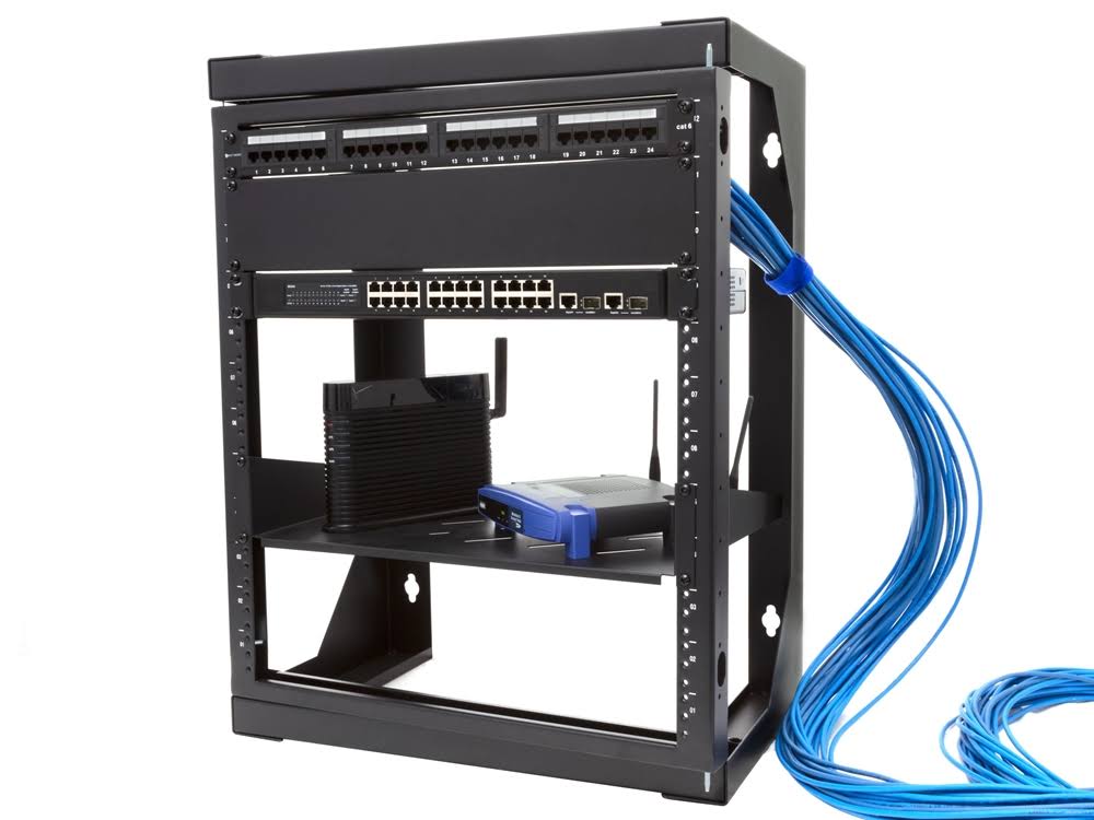 Open Frame Swing Out Wall Mount Rack, 12 Inches Deep B2602