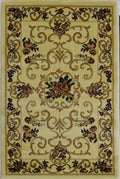 Cream Floral Traditional Beige Area Rug 9'10x13'2 K363