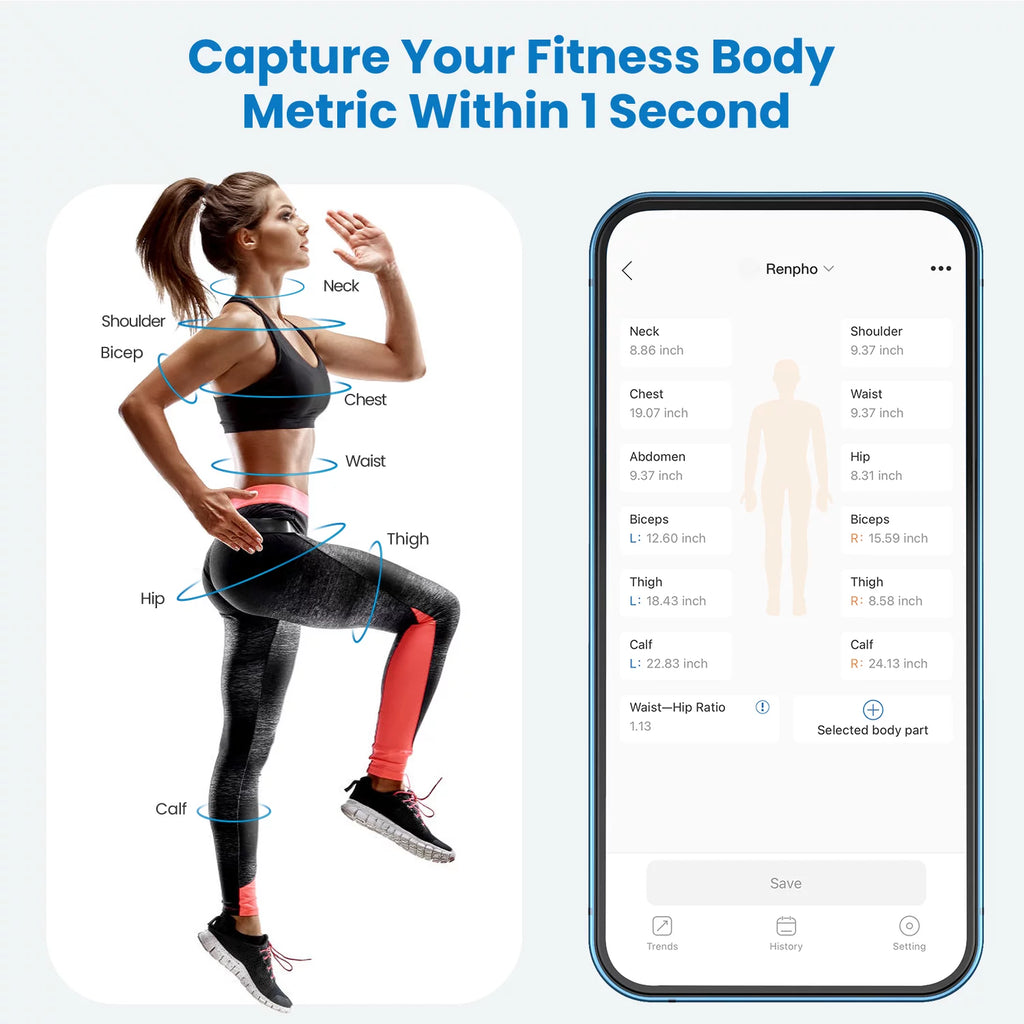 Smart Bluetooth Body Measuring Tape D652