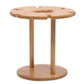 Solid Wooden Wine Glass Drying Rack 6 Holes Q699767