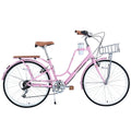 26 inch 7 Speed Pink Cruiser Bike F21444