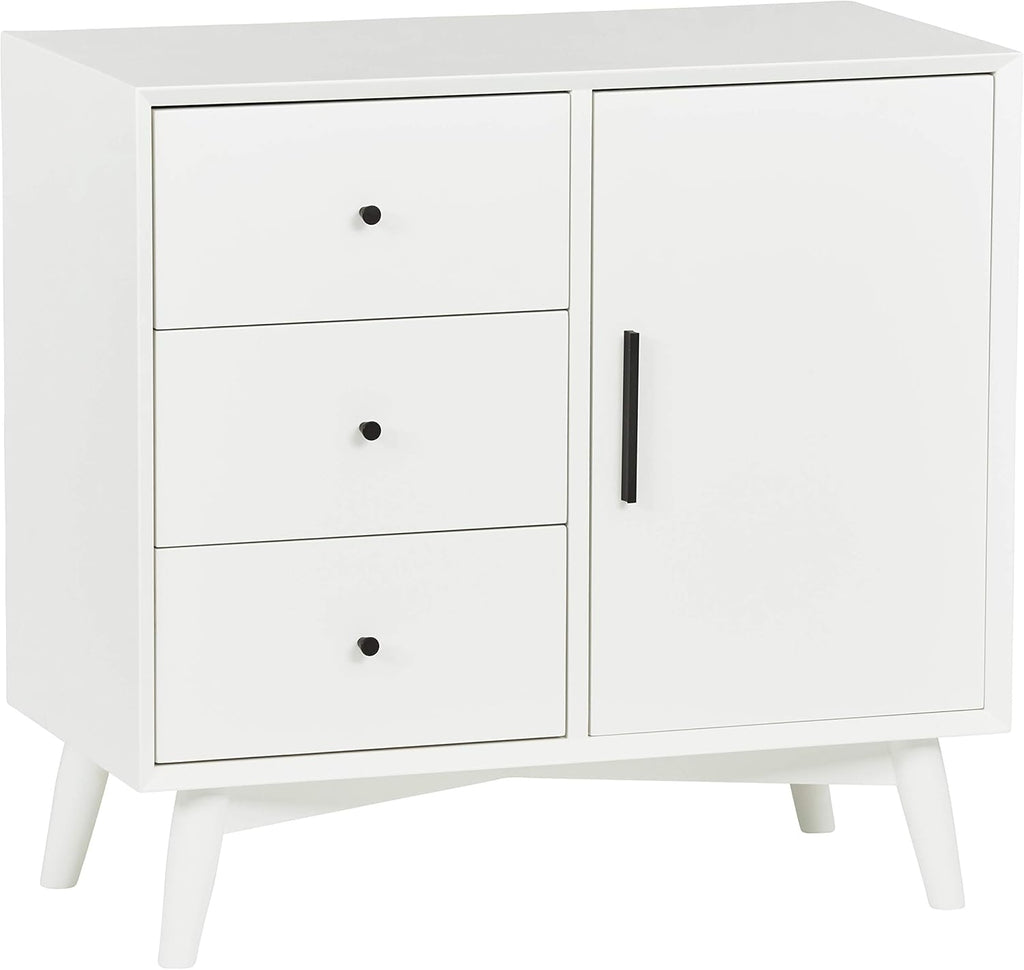 White Media Storage Cabinet H9658