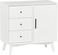 White Media Storage Cabinet H9658