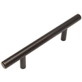 Oil Rubbed Bronze Solid Steel 3/8 inch Slim Line Euro Style Cabinet Hardware Bar Pull K837973