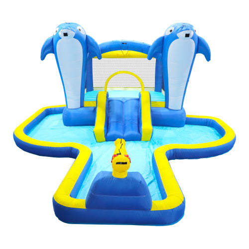 6 in1 Kids Inflatable Water Slide Park with Splash Pool R8051