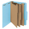 Blue Letter Size Classification File Folder with 3 Dividers W2716