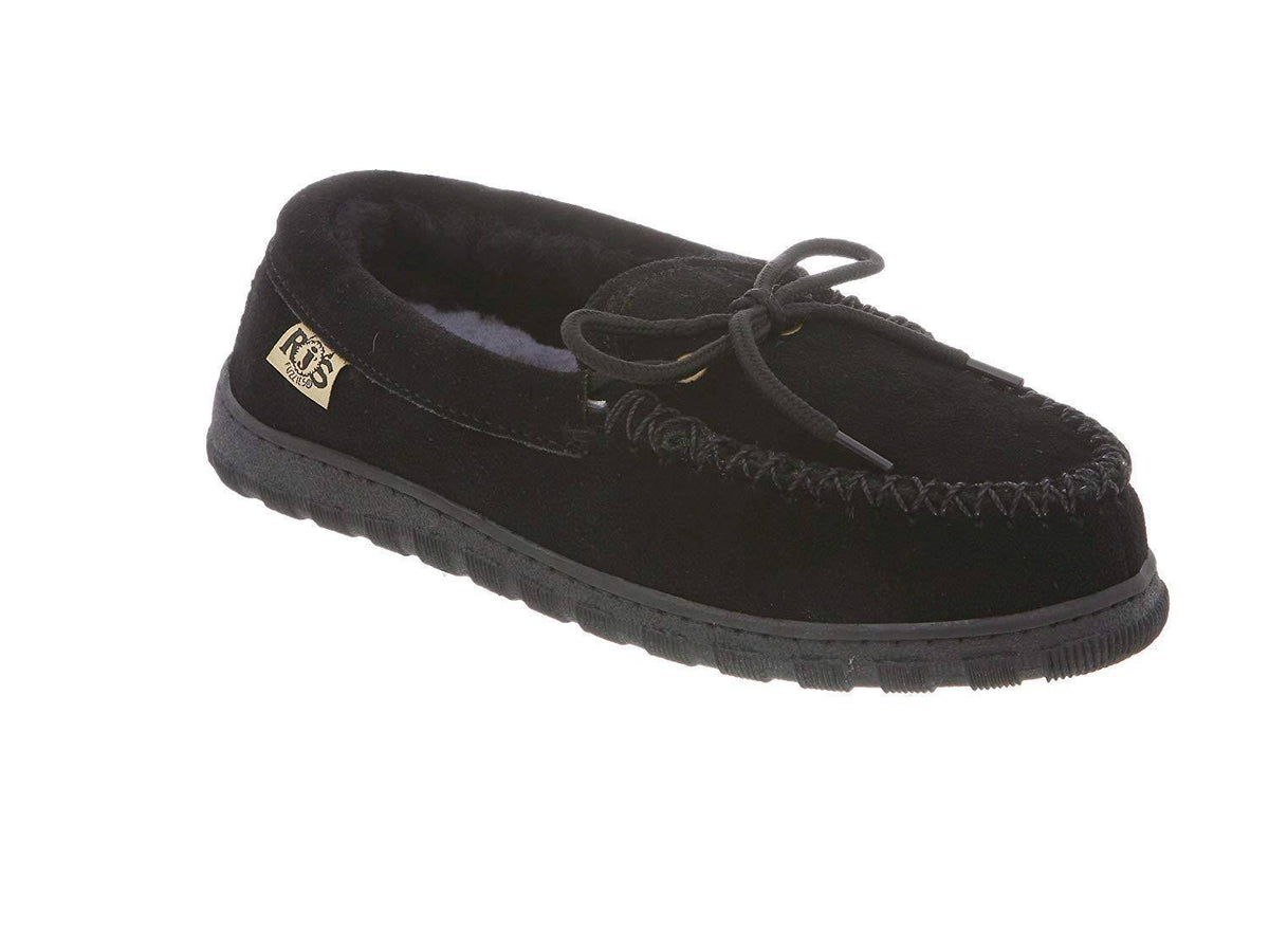 Black Sheepskin Moccasin, Size 13 B70431