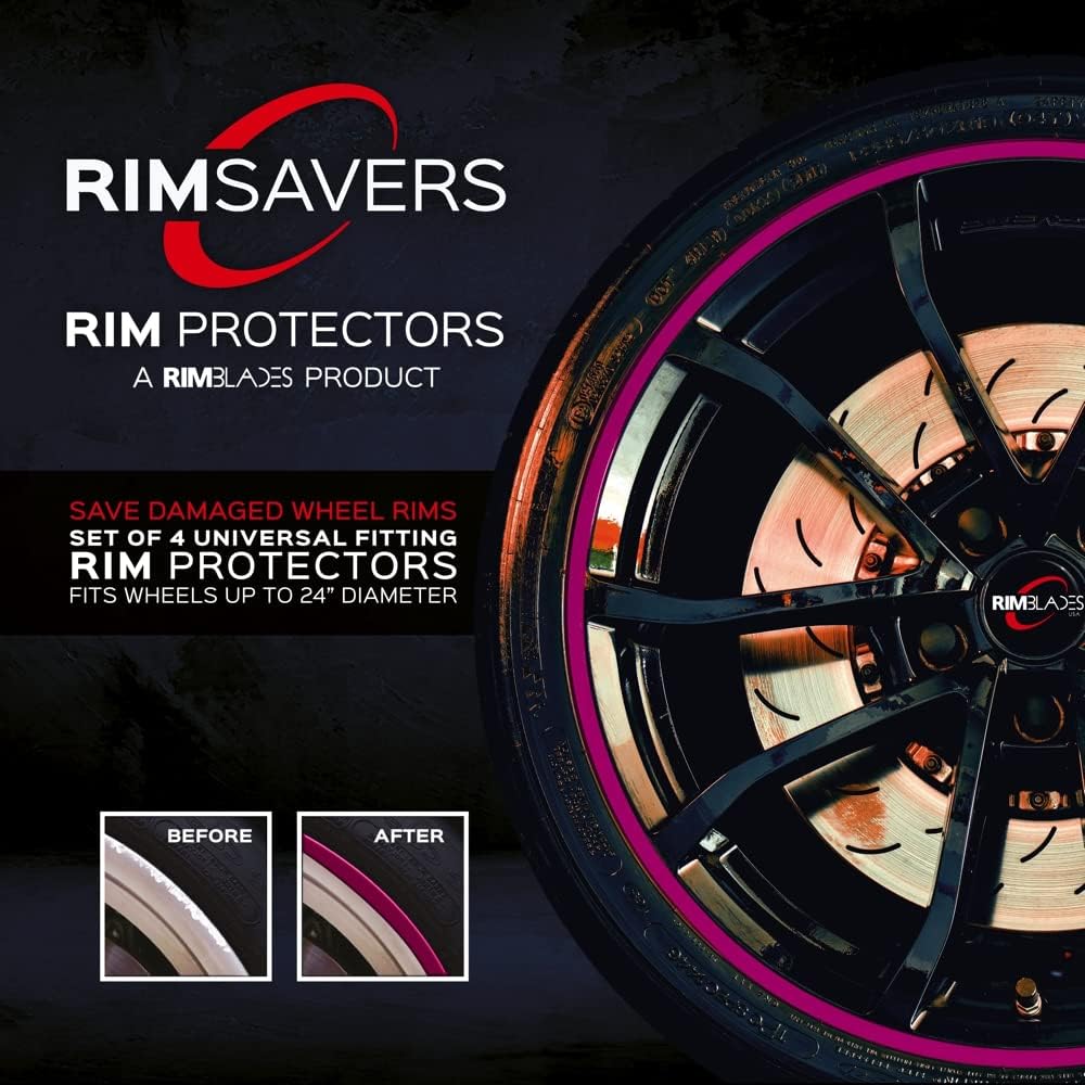 Yellow Set of 4 Wheel Rim Protectors C39074