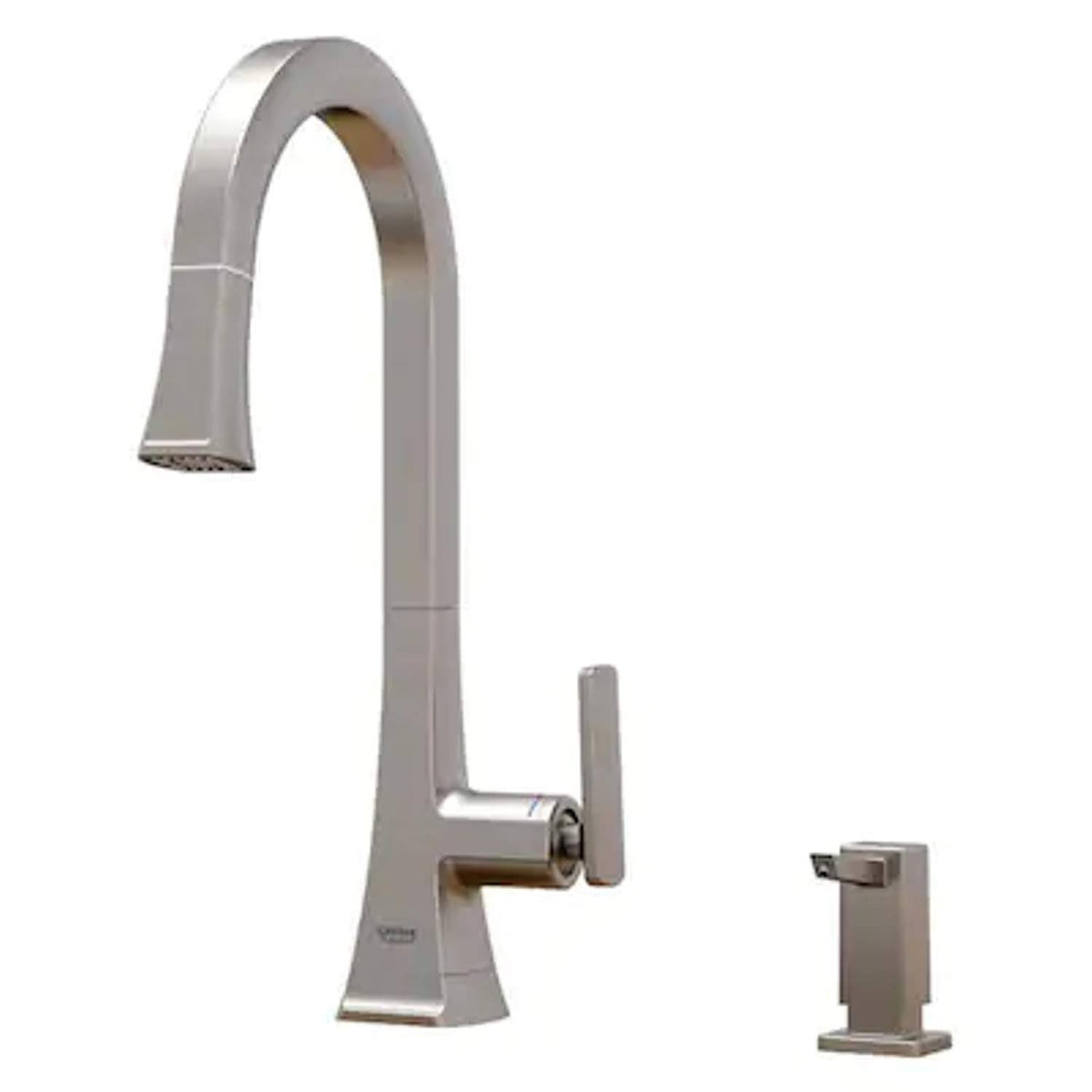 Stainless Steel 1-Handle Pull-Down Kitchen Faucet Y240519