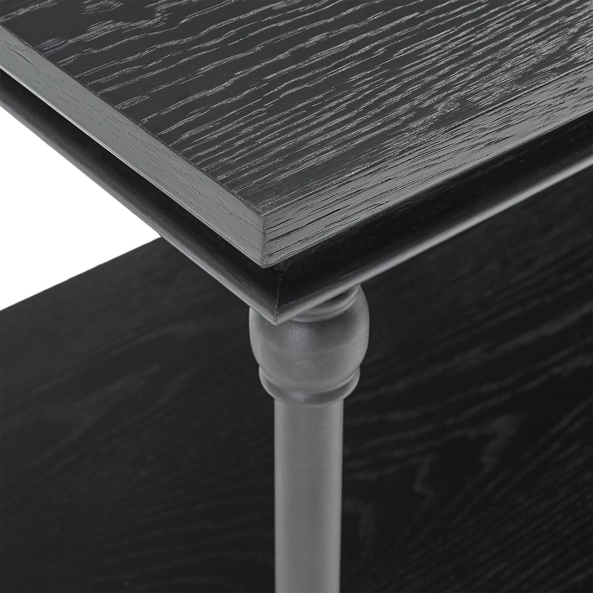 Rustic Wood and Metal Console Table L561