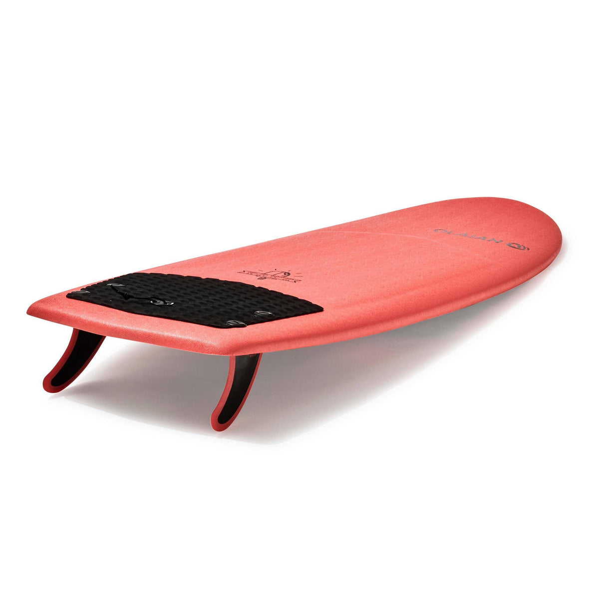 Orange 5&4 Foam Surfboard with 2 Fins Y8858