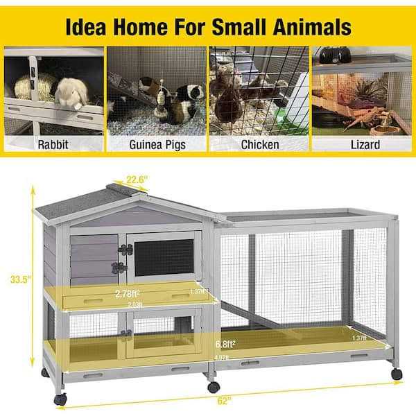 Indoor Outdoor Rabbit Hutch I5681