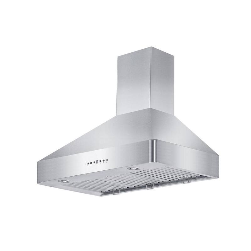 30 in. 400 CFM Convertible Wall Mount Range Hood in Stainless Steel T875