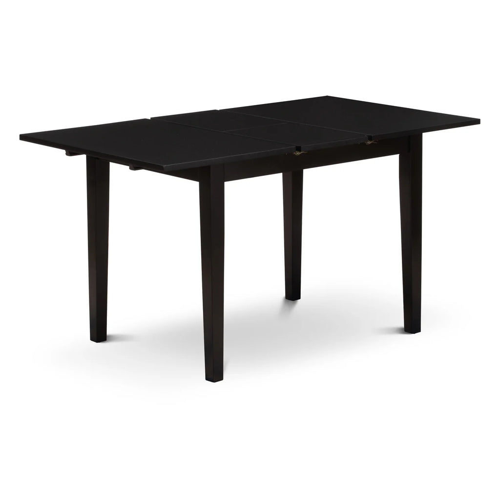 3-Pc Kitchen Table Set with 2 Wood Dining Chairs and Butterfly Leaf Table B388