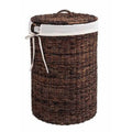 Black Wicker Laundry Hamper P45358