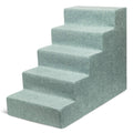 5-Step Pet Stairs with CertiPUR-US Certified Foam, Pale Teal, Large L1626