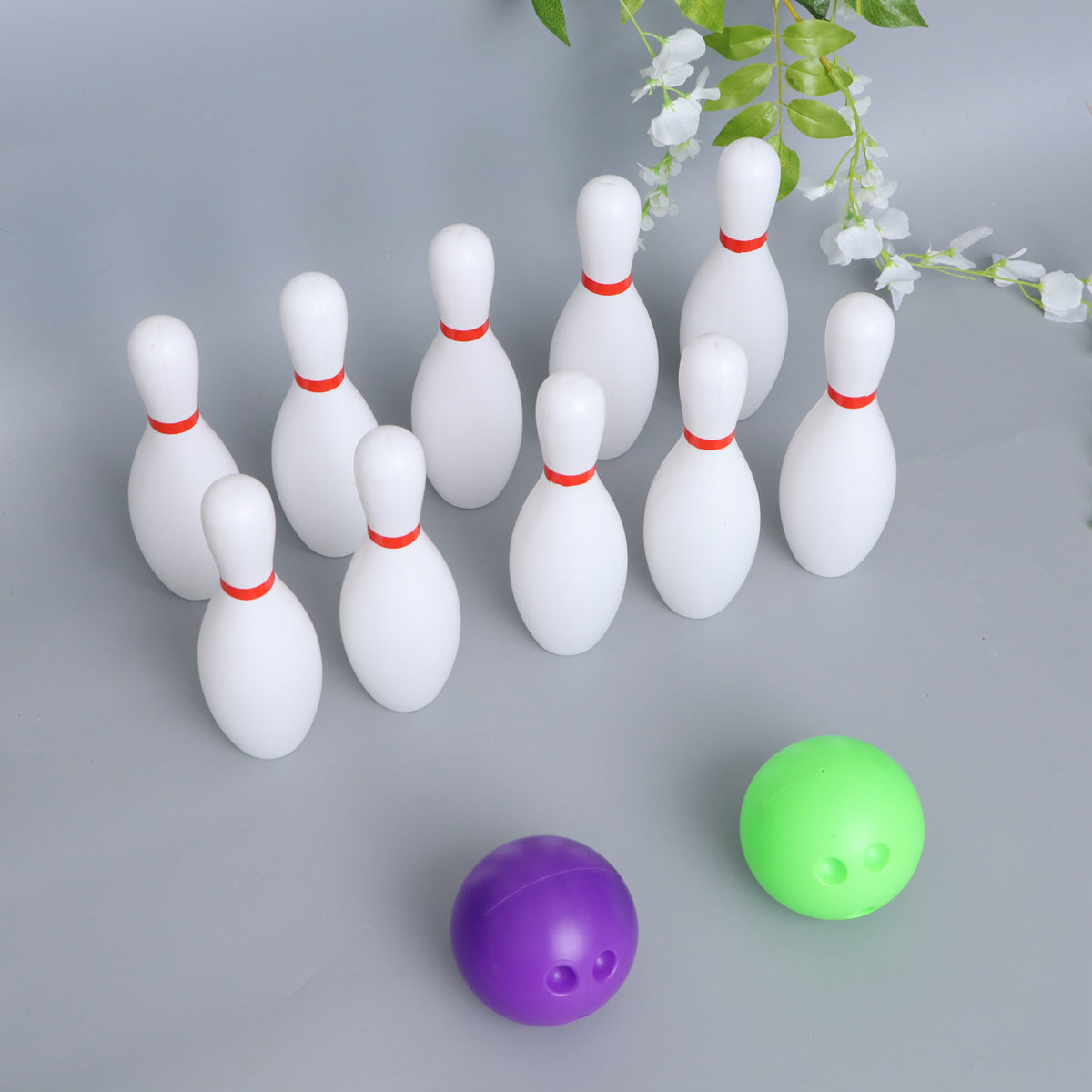12pcs Large Size Bowling Play Set Toy for Kids W6025