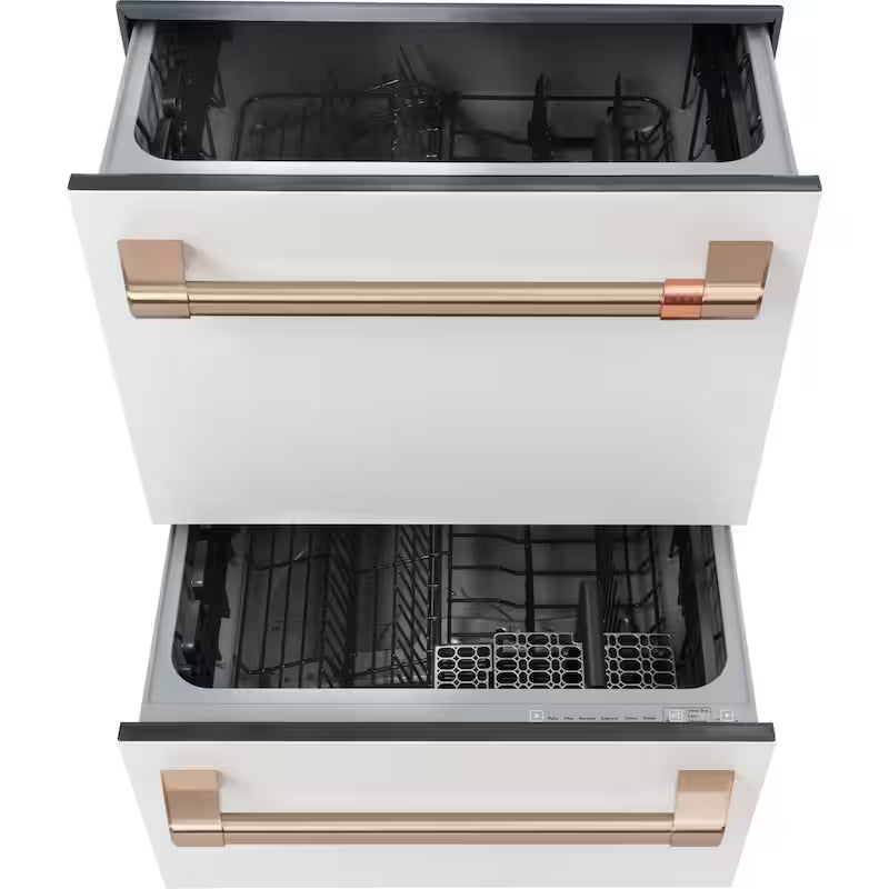 Matte White Double Drawer Dishwasher H630