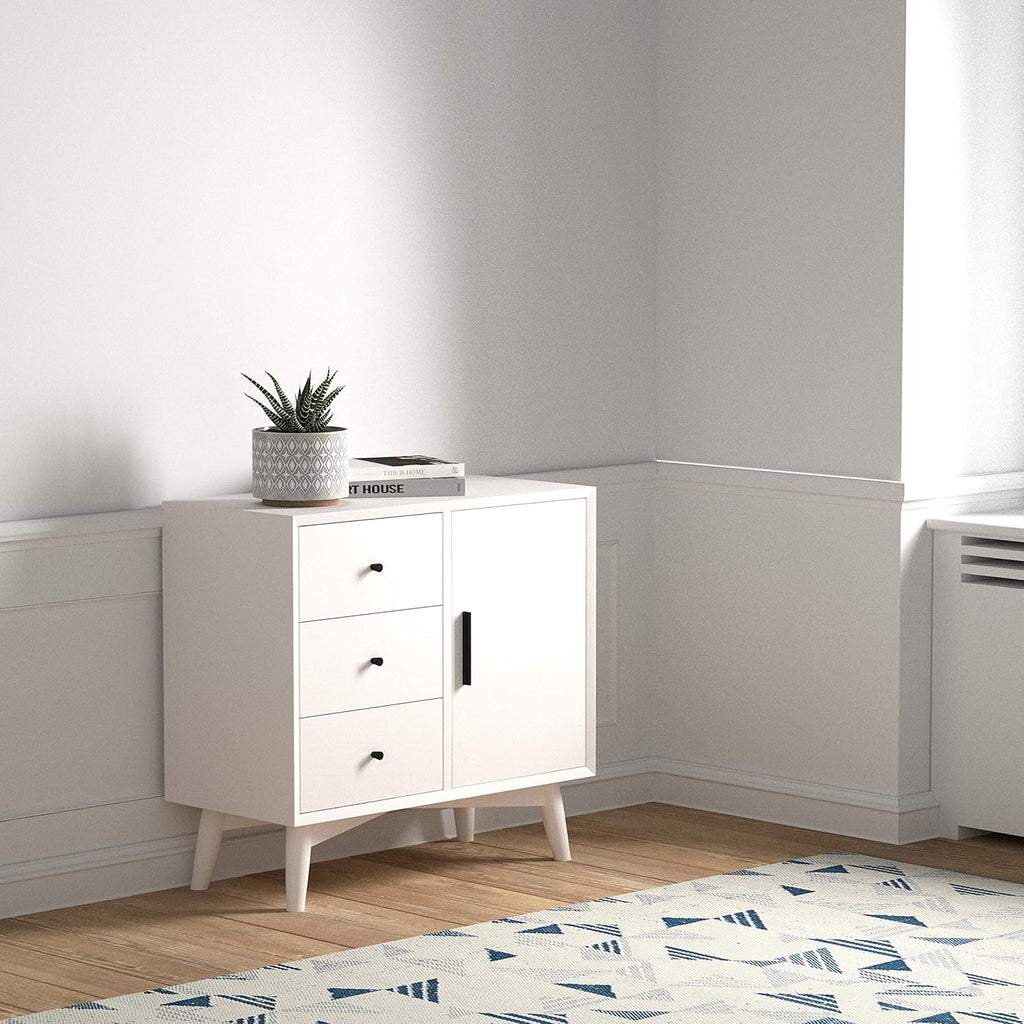 White Media Storage Cabinet H9658