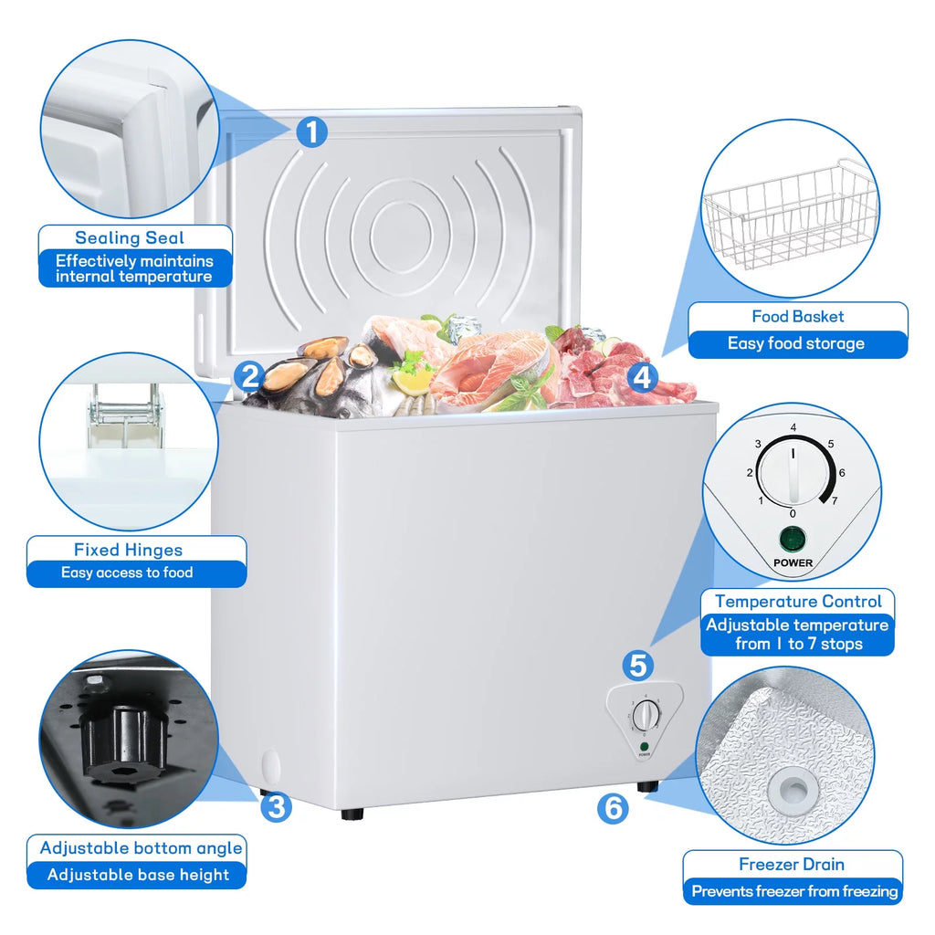 7 Cu. Ft. Chest Freezer with Removable Basket N117