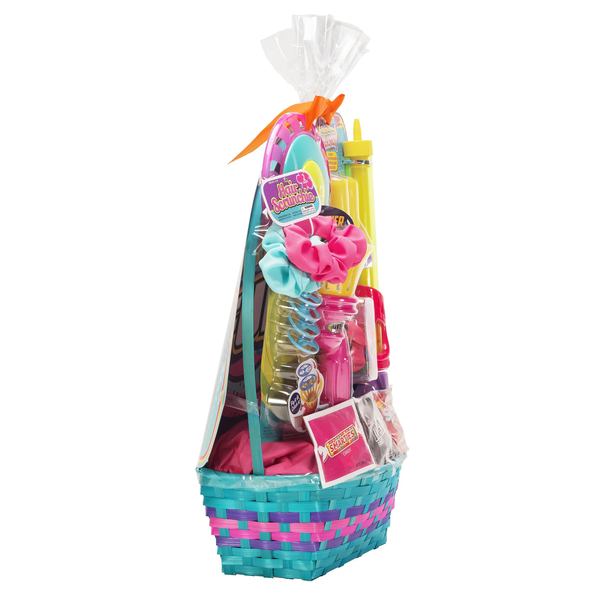 Easter Filled Basket with Plastic Toys and Candies H895