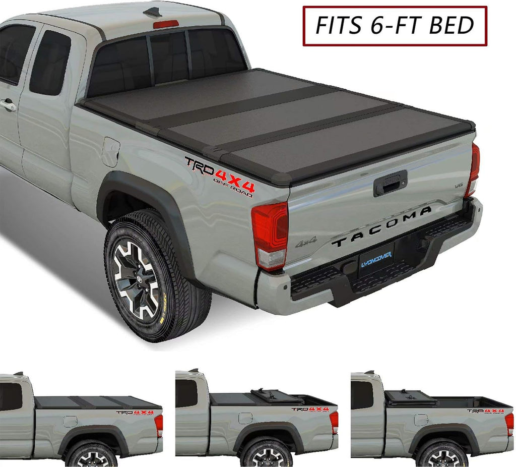 Soft Tri-Fold Truck Bed Tonneau Cover for 2016-2020 Toyota Tacoma 5ft Bed G988020